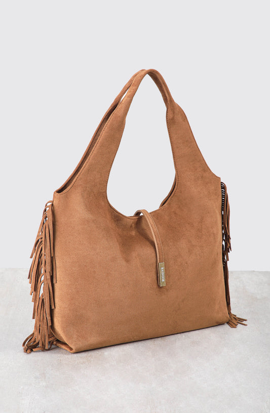 Cartera Flecos Camel