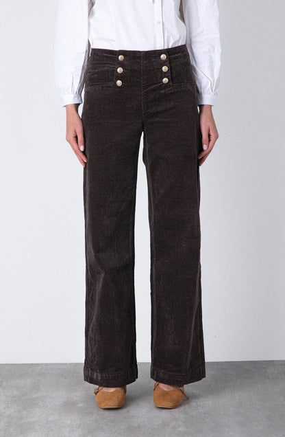 Conjunto Cotelé Botones Brown