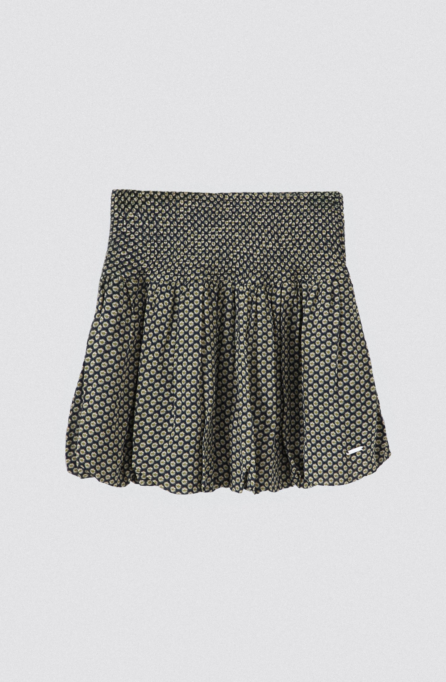 Falda Globo Lurex Navy