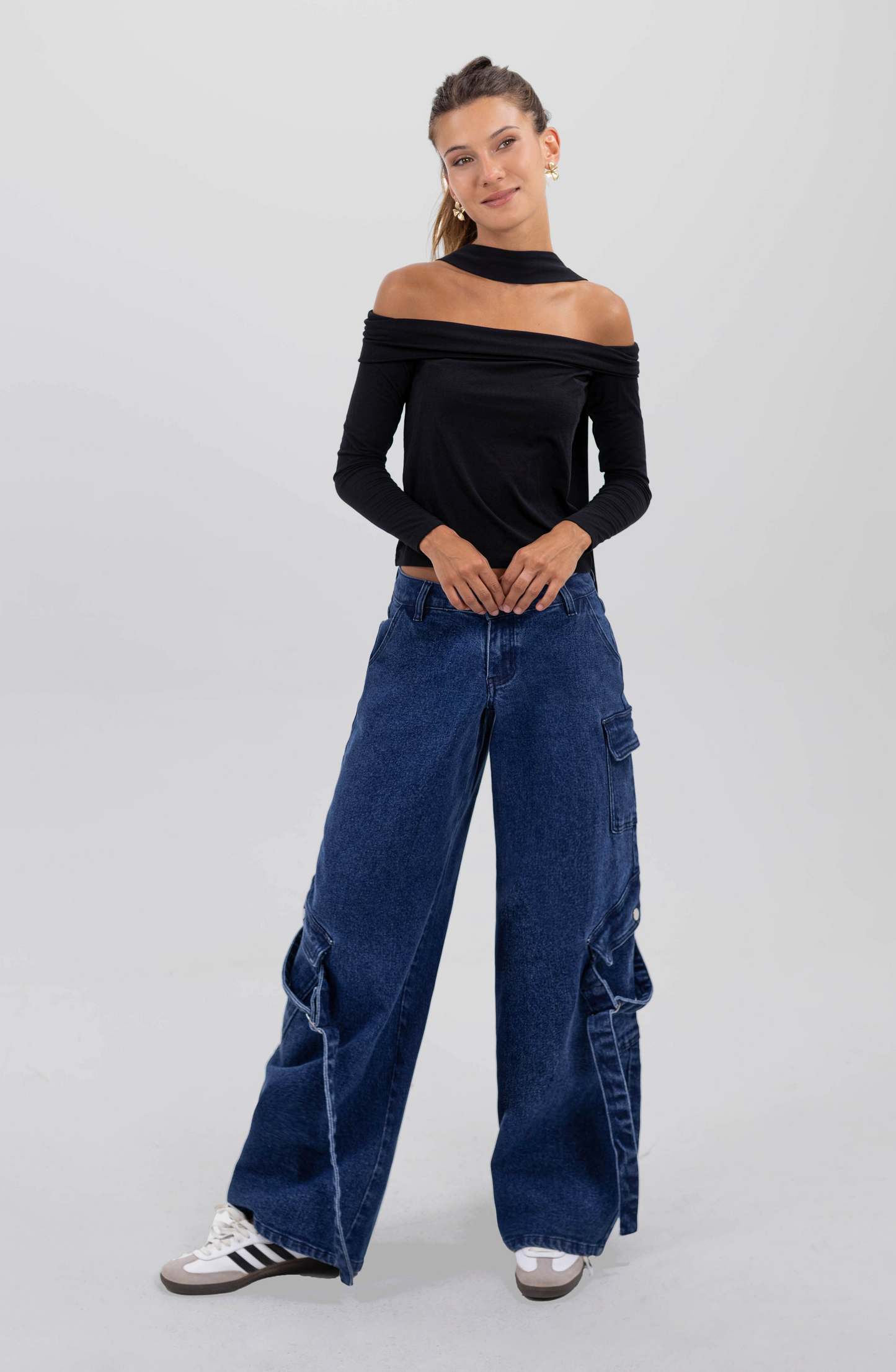 Pants Cargo Cintas Blue