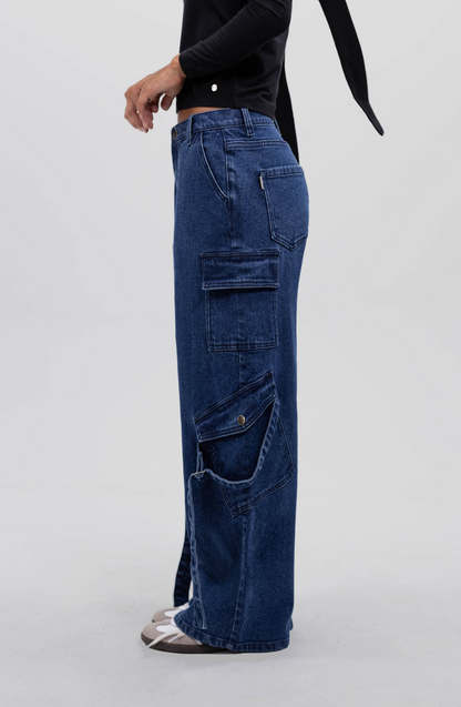 Pants Cargo Cintas Blue