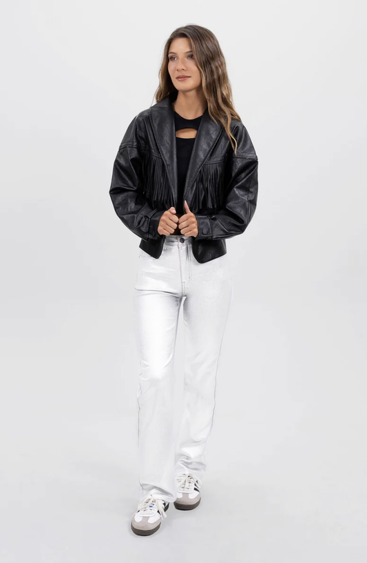 Pants Slim Silver