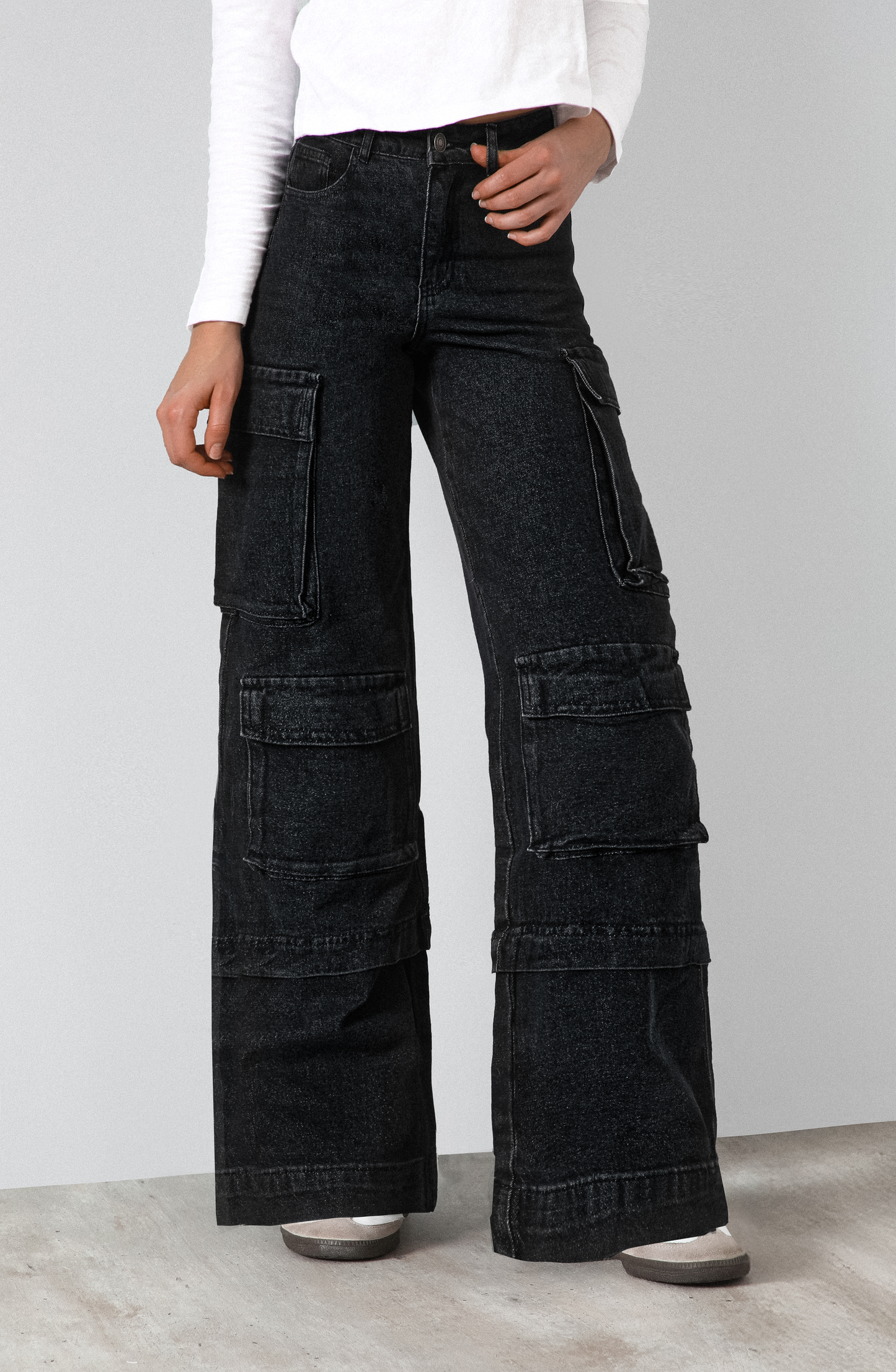 Pantalón Cargo Black