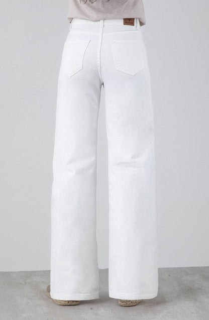 Pantalón Dibujo Flores White