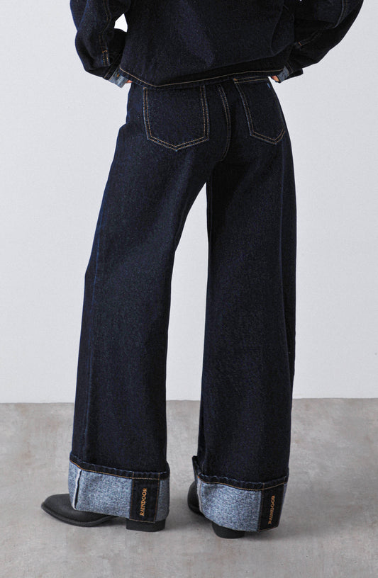 Pantalón Logo Bordado Navy