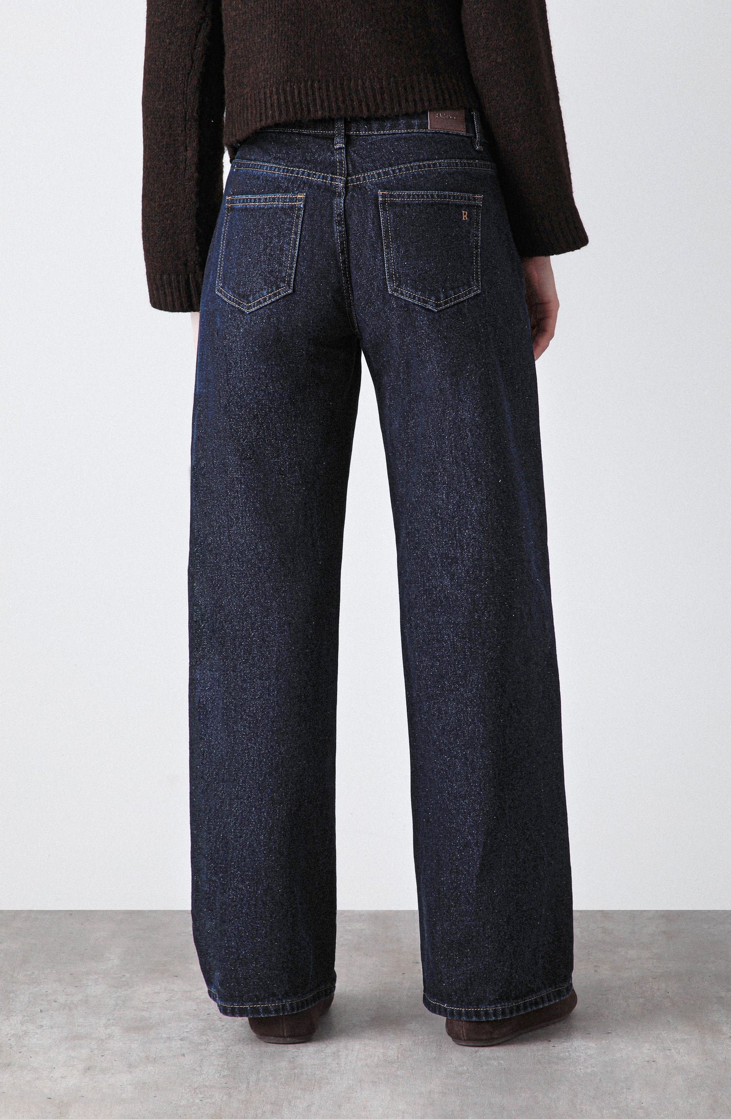 Pantalón Denim Indigo Tiro Bajo