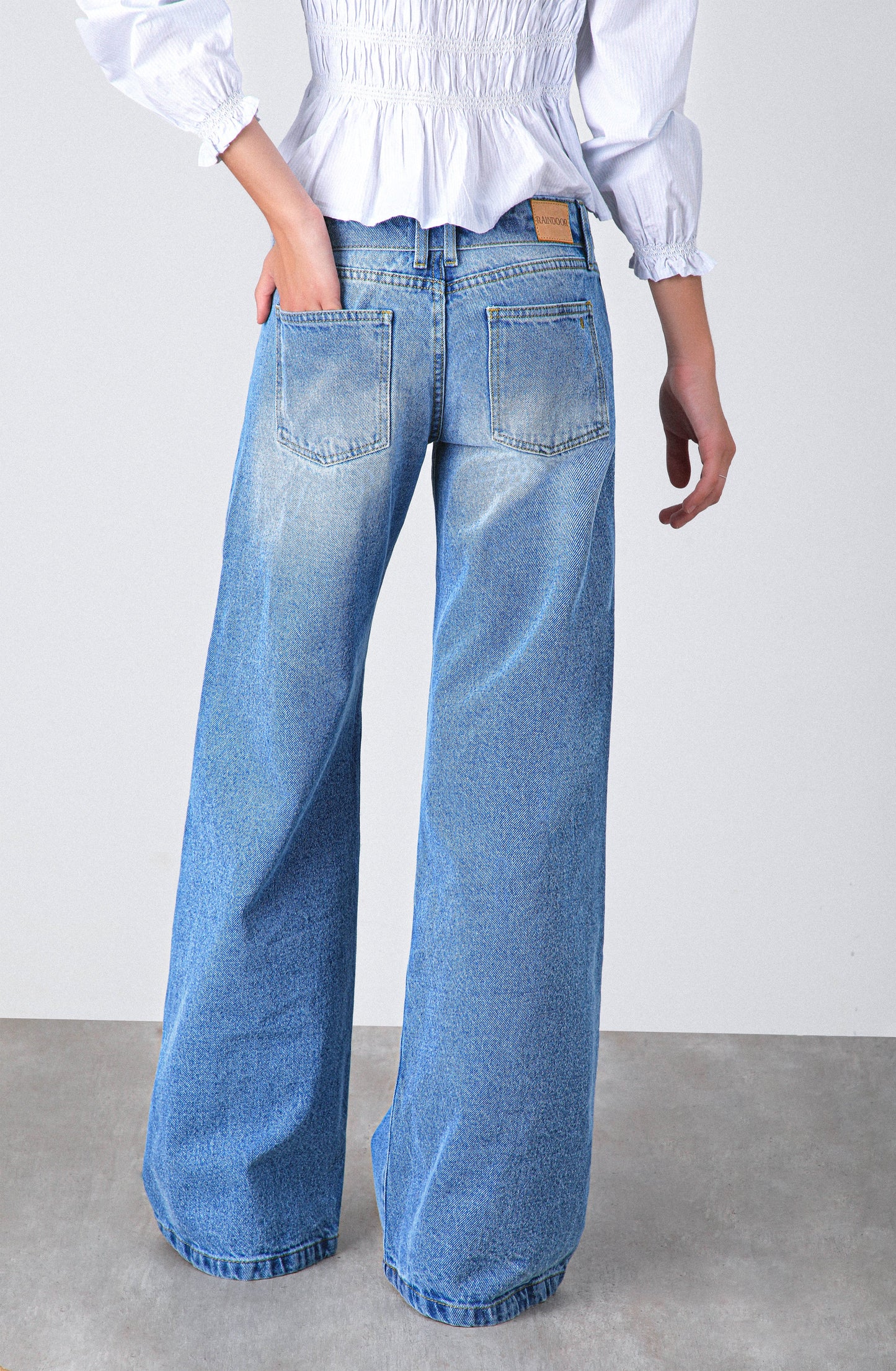 Pantalón Pretina Invertida Blue