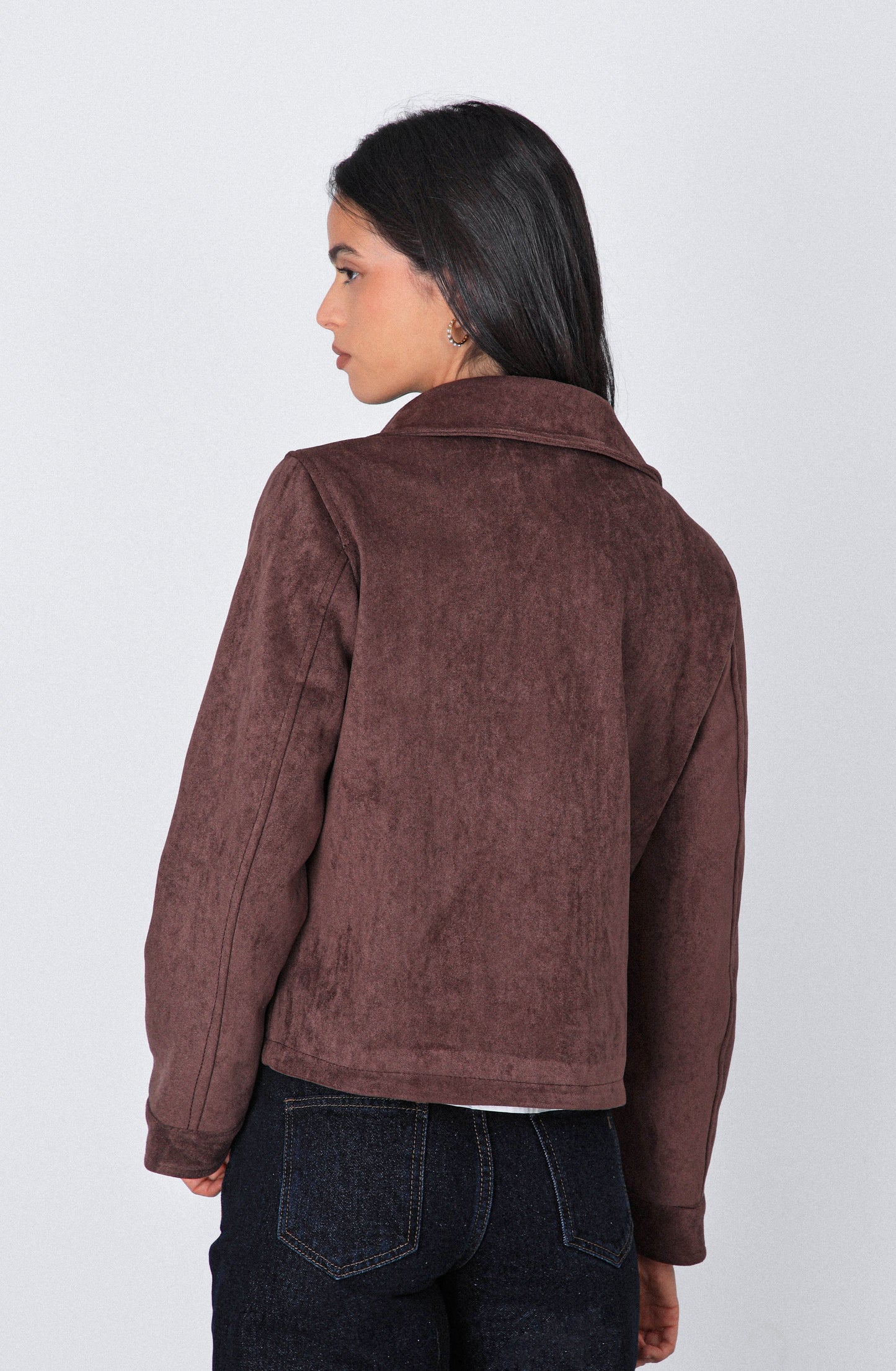 Chaqueta Suede Brown