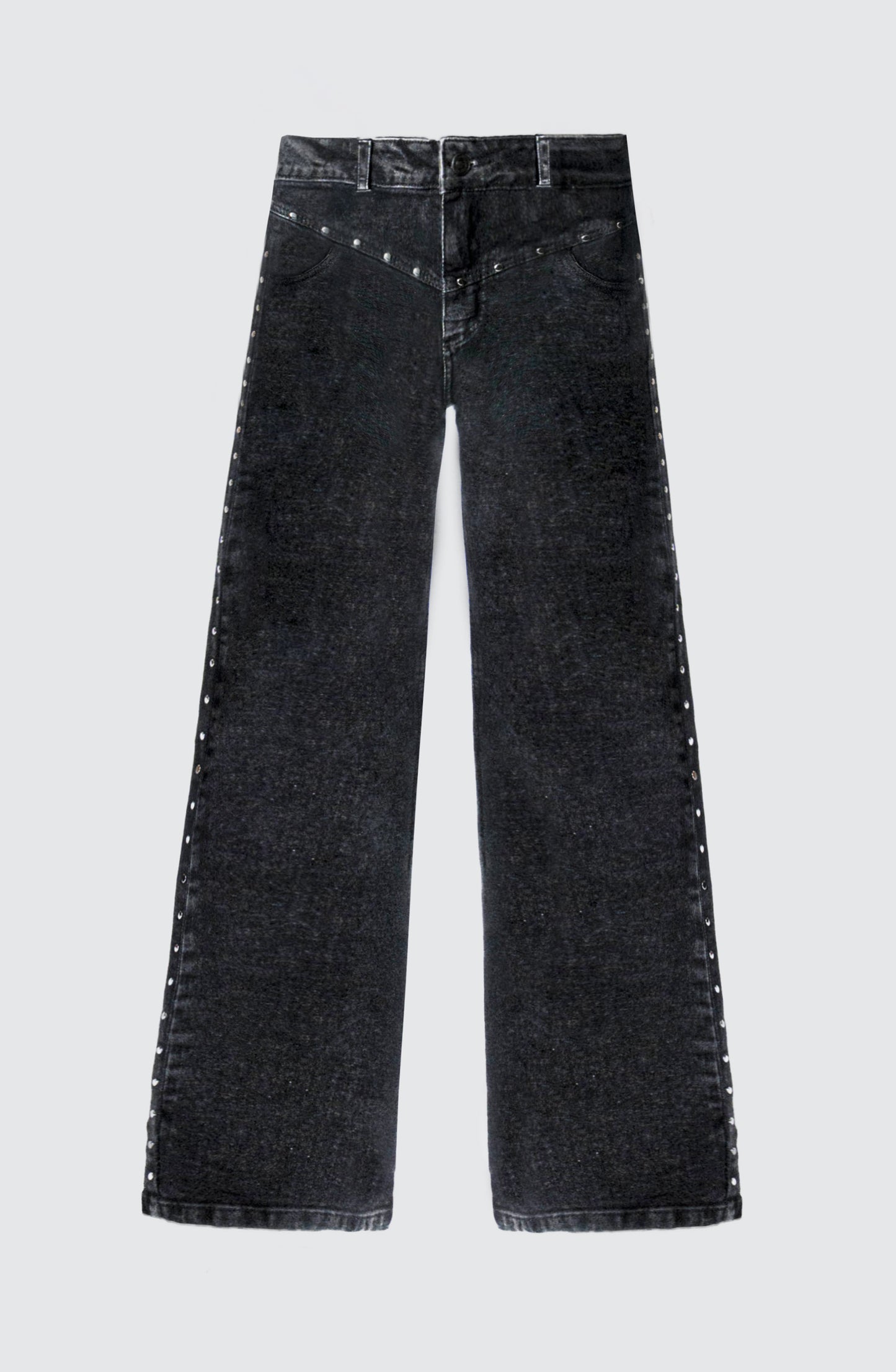 Pantalón Tachas Frontales Black
