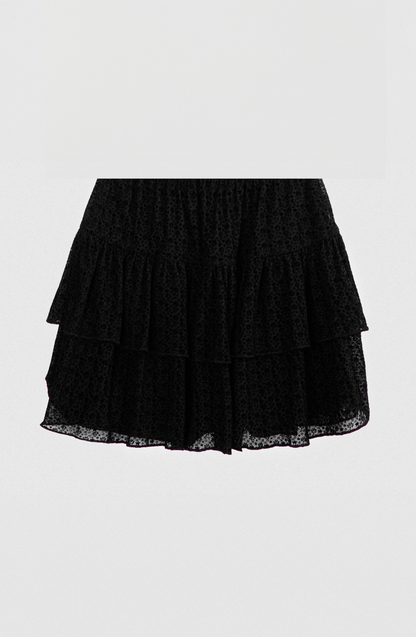 Falda Mesh Vuelos Black