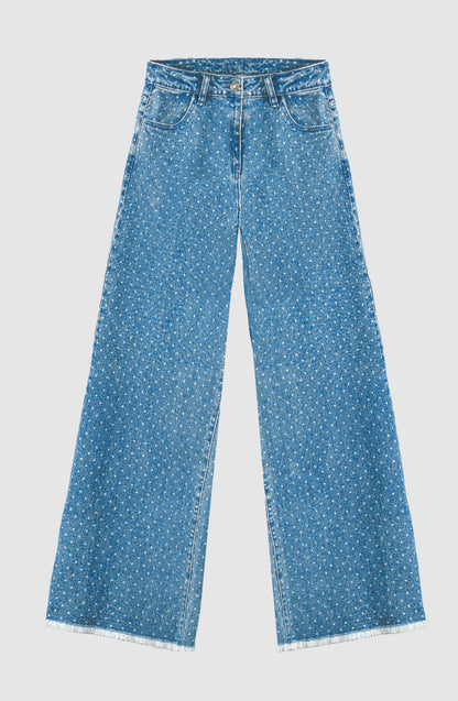 Pants Laser Rombos Blue