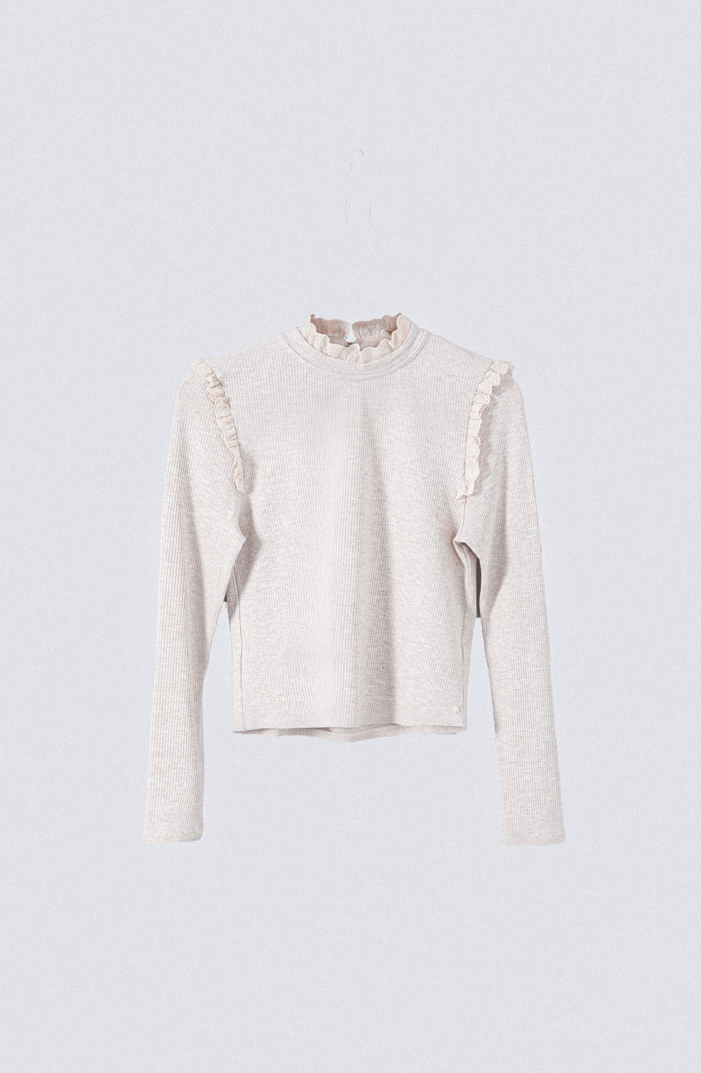 Polera Manga Larga Vuelos Beige