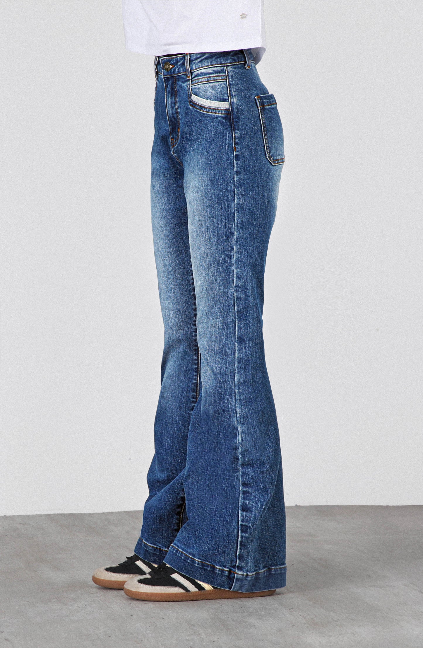Pantalón Pocket Flare Blue